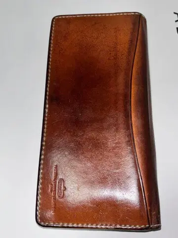 브라운 가죽 장지갑