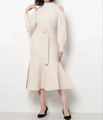 베이지 니트 원피스 FREE 사이즈