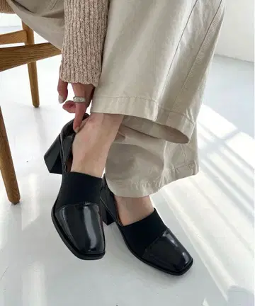 mystic 밴딩 로퍼 블랙 38 사이즈