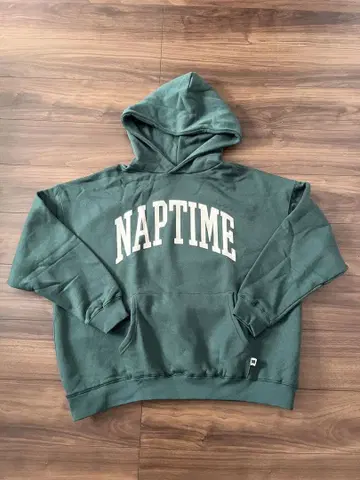 NAPTIME 다크 그린 후드티 M 사이즈