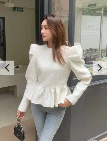 birthday bash 페플럼 니트탑