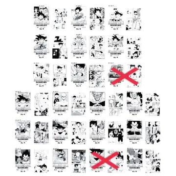 제일복권 드래곤볼 G상 코믹스 클리어 파일 세트 19종 세미컴프