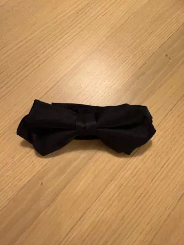 신랑 나비 넥타이 CERRUTI 1881 블랙 보타이 실크 100%