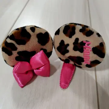 디즈니 레오파드 무늬 헤어핀 헤어 클립 미니 헤이세이 갸루