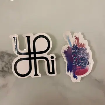 유리 굿즈 랜덤 복권 스티커 2장