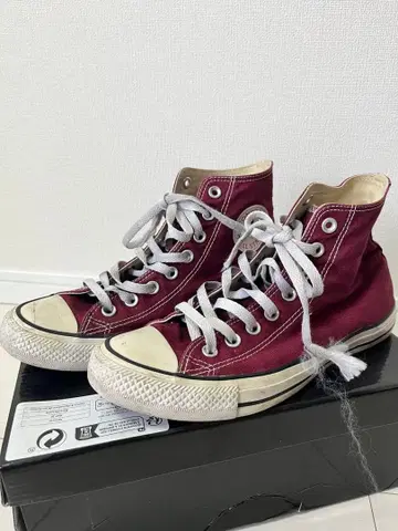 [ converse ] 하이컷 스니커즈 적자색