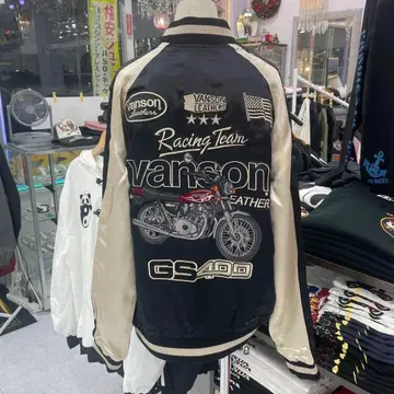 ( 7 ) vanson GS400 바시티 자켓 블랙/베이지