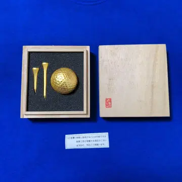 금박 하쿠이치 골프공 & 티 세트 (싱글)