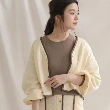 미사용 새상품 그레디 브릴리언트 아위 에프 퀼트 코쿤 자켓