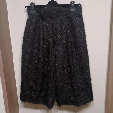 COS 블랙 큐롯 팬츠 팬시 얀