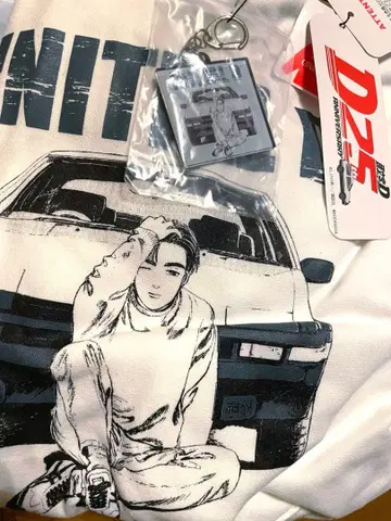[ 새상품 ] 이니셜D 25주년 아크릴 키링 포함 후드티 아베일
