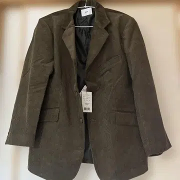 블렘 코듀로이 테일러드 셋업 M 카키