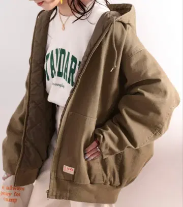 JaVa 후드 부착 자켓 올리브 미사용 새상품