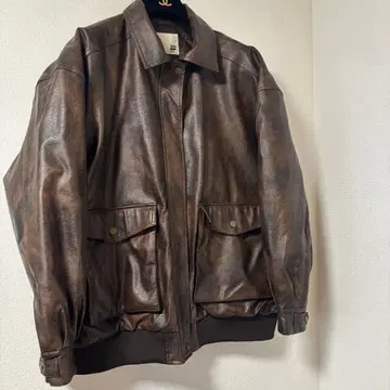JaVa 다크 브라운 가죽 자켓