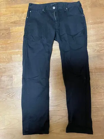 Johnbull 슬림 핏 블랙 팬츠