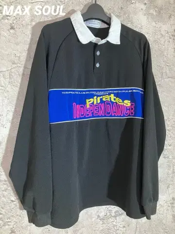 MAX SOUL 맥스서울 긴팔 피케 셔츠 골프 셔츠 빅 실루엣