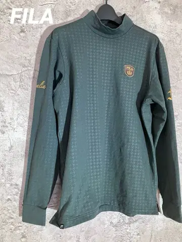 FILA 이탈리아 긴팔 하이넥 셔츠 골프 셔츠 골프웨어 롱티