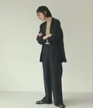 TODAYFUL 도비 린넨 자켓 블랙 36 사이즈