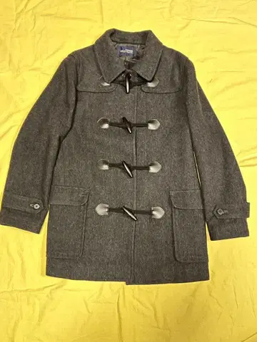 더플 코트 그레이 울 100%