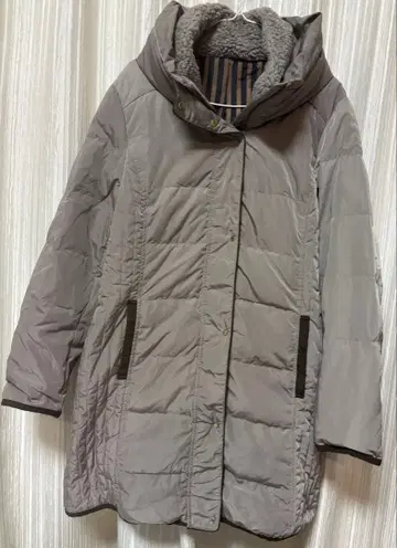 그레이 다운 코트 다운 80% 페더 20% LL