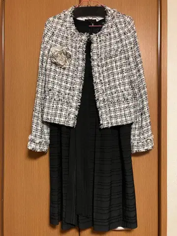 anyfam 에니팜 포멀 트위드 자켓 원피스 셋업