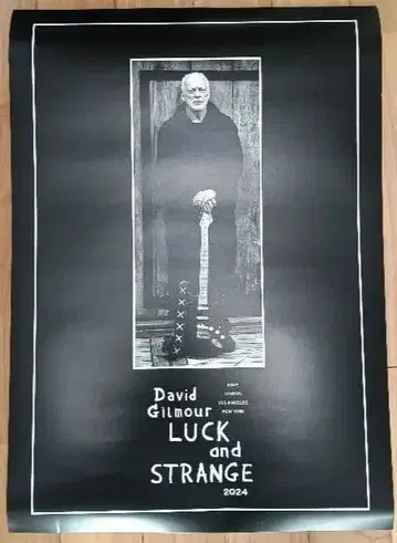 David Gilmour LUCK and STRANGE 포스터 2024