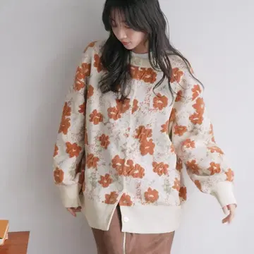 [ 새상품급 ] LOWRYSFARM 플라워 가디건 L