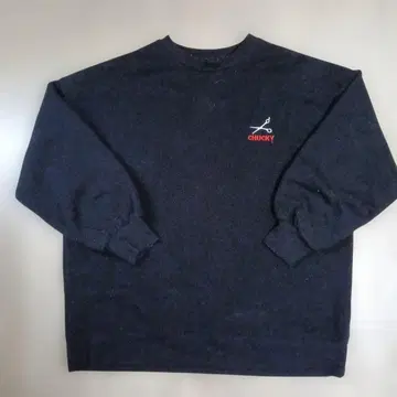 CHUCKY 블랙 맨투맨 L 사이즈