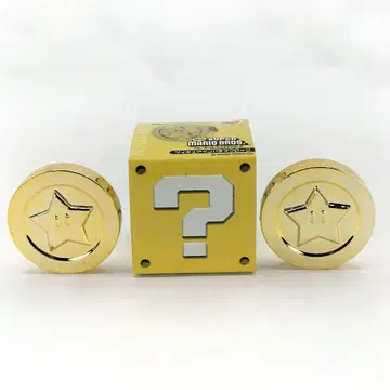 슈퍼 마리오 브라더스 스타 코인 피규어 인 하테나 블록