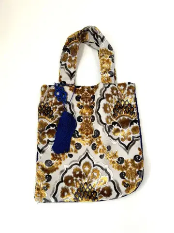 semsem 스무슴모로코 꽃무늬 태슬 토트백