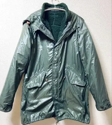 플리스 안감 부착 올리브 그린 밀리터리 자켓 S 사이즈