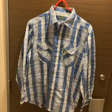 TARAS BULBA 체크 무늬 긴팔 셔츠 LL