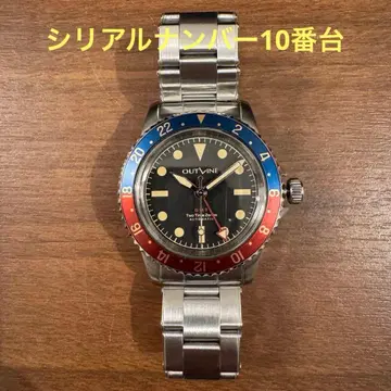 OUTLINE 아웃라인 GMT 1960 자동 와인딩 손목시계 펩시