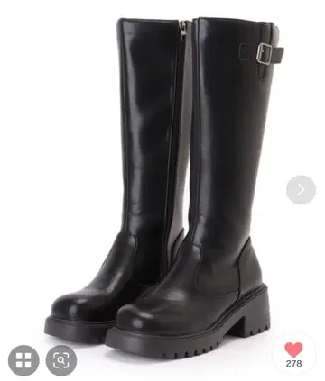 블랙 롱 부츠 24cm