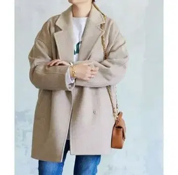 새상품급 저널 스탠다드 슈퍼 140 울 100 미들 기장 테일러 코트