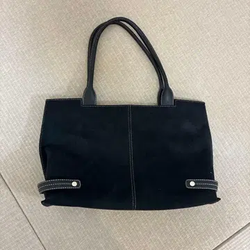 HAMANO 하마노 스웨이드 천연 가죽 토트백 숄더백 블랙