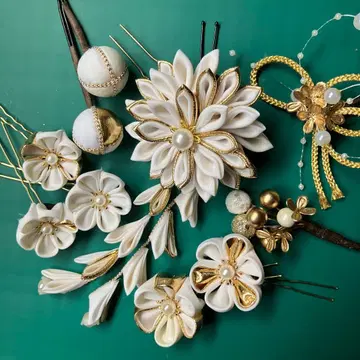 츠마미자이쿠 머리 장식 시치고산 성인식