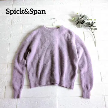 Spick & Span 라쿤 크루넥 스웨터 (라벤더)