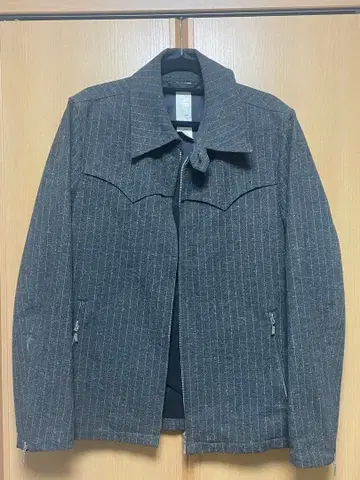 울 혼방 스트라이프 자켓