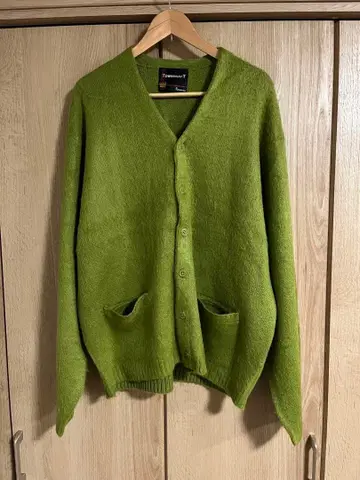 타운크래프트 TOWNCRAFT 샤기 가디건 그린 L 사이즈