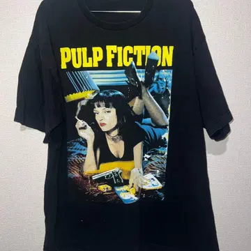 PULP FICTION T셔츠 프론트 프린트 구제 의류