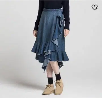 jw anderson UNIQLO 콜라보 데님 랩 스커트