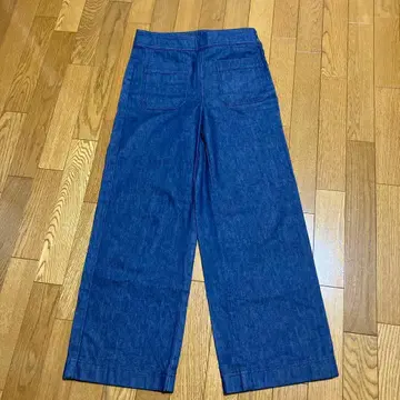 MACPHEE 데님 와이드 팬츠