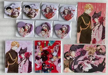 오토메 요괴 자쿠로 복권 메이트 거울 하트 캔뱃지 특전 엽서