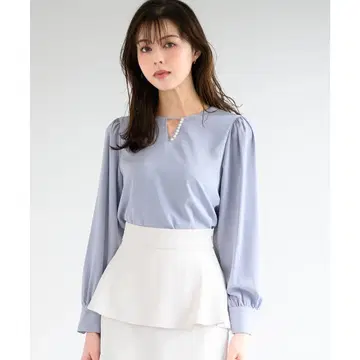 [ 택 포함 새상품 ] MISCH MASCH 안감 부착 펄 블라우스