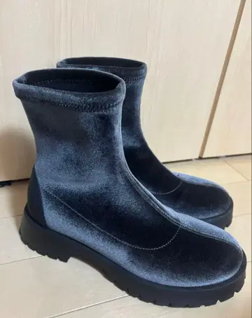 emmi 벨로아 스트레치 부츠 다크 그레이 23.5