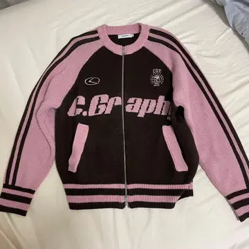 Codegraphy 컬러 조합 니트 집업