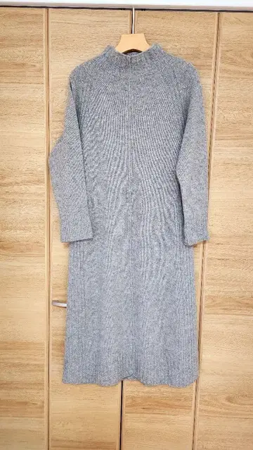 인디비 니트 원피스 그레이 38