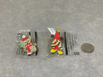 [레어: 2024년] 릴린린, 시키 크리스마스 핀 배지 2개 세트