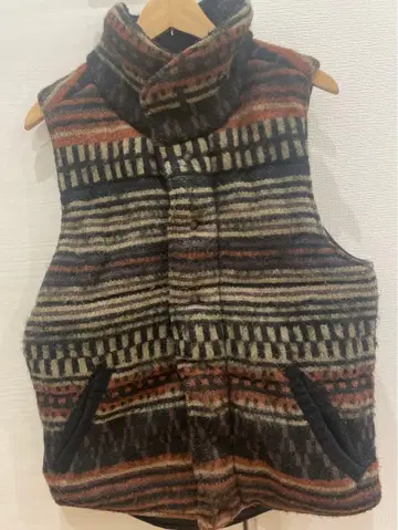 구제 의류 SLAPSHOT 알파카 혼방 충전솜 다운 베스트